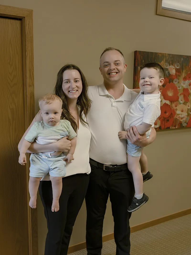 Dr. David and Dr. Moriah Severance with their two sons